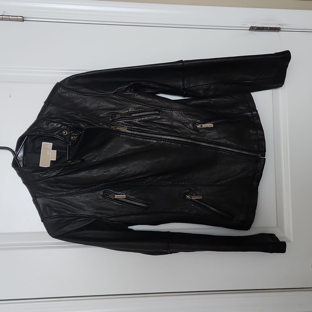Michael Kors Black Leather Jacket